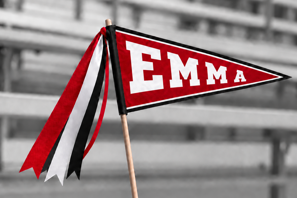 Red Game Day Pennant
